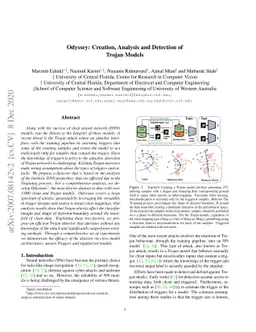 Odyssey: Creation, Analysis and Detection of Trojan Models