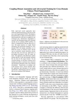 Coupling Distant Annotation and Adversarial Training for Cross-Domain
  Chinese Word Segmentation
