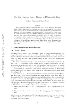 Solving Random Parity Games in Polynomial Time