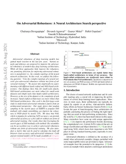 On Adversarial Robustness: A Neural Architecture Search perspective