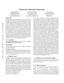 Kronecker Attention Networks