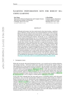 Learning perturbation sets for robust machine learning