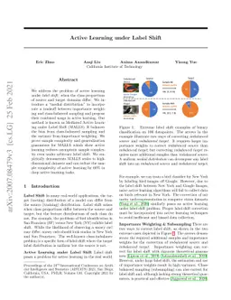 Active Learning under Label Shift