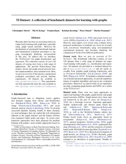 TUDataset: A collection of benchmark datasets for learning with graphs