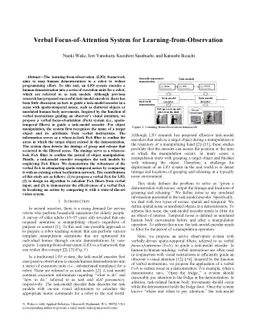 Verbal Focus-of-Attention System for Learning-from-Observation