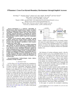 PThammer: Cross-User-Kernel-Boundary Rowhammer through Implicit Accesses