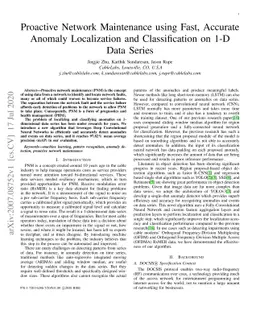 Proactive Network Maintenance using Fast, Accurate Anomaly Localization
  and Classification on 1-D Data Series