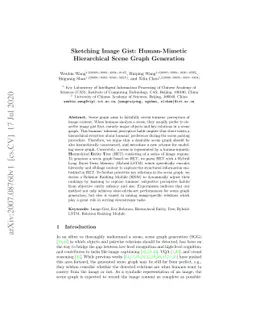 Sketching Image Gist: Human-Mimetic Hierarchical Scene Graph Generation