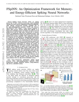 FSpiNN: An Optimization Framework for Memory- and Energy-Efficient
  Spiking Neural Networks