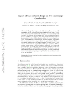 Impact of base dataset design on few-shot image classification