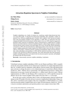 Attraction-Repulsion Spectrum in Neighbor Embeddings