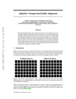 AlignNet: Unsupervised Entity Alignment