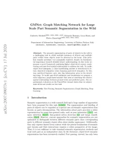 GMNet: Graph Matching Network for Large Scale Part Semantic Segmentation
  in the Wild