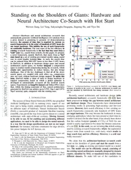 Standing on the Shoulders of Giants: Hardware and Neural Architecture
  Co-Search with Hot Start