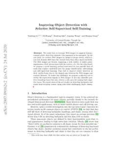 Improving Object Detection with Selective Self-supervised Self-training