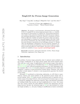 XingGAN for Person Image Generation