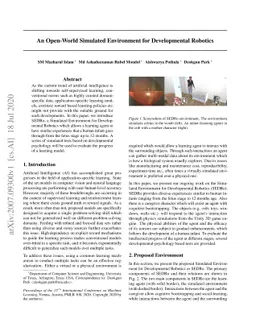 An Open-World Simulated Environment for Developmental Robotics
