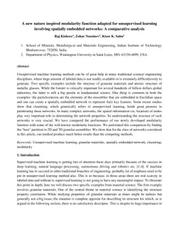 A new nature inspired modularity function adapted for unsupervised
  learning involving spatially embedded networks: A comparative analysis
