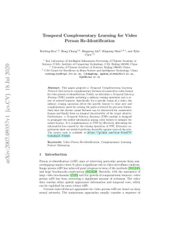 Temporal Complementary Learning for Video Person Re-Identification