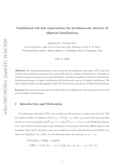 Conditional tail risk expectations for location-scale mixture of
  elliptical distributions