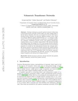 Volumetric Transformer Networks