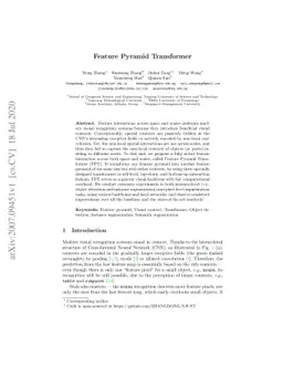 Feature Pyramid Transformer