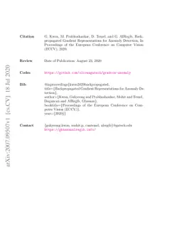 Backpropagated Gradient Representations for Anomaly Detection