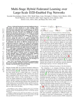 Multi-Stage Hybrid Federated Learning over Large-Scale D2D-Enabled Fog
  Networks