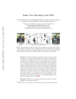 Single View Metrology in the Wild