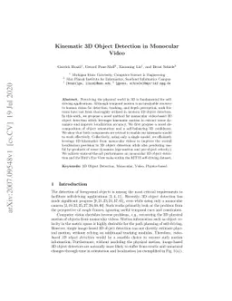 Kinematic 3D Object Detection in Monocular Video