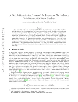 A Flexible Optimization Framework for Regularized Matrix-Tensor
  Factorizations with Linear Couplings