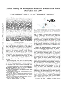 Motion Planning for Heterogeneous Unmanned Systems under Partial
  Observation from UAV