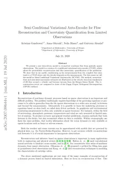 Semi Conditional Variational Auto-Encoder for Flow Reconstruction and
  Uncertainty Quantification from Limited Observations