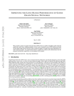 Improving the Long-Range Performance of Gated Graph Neural Networks