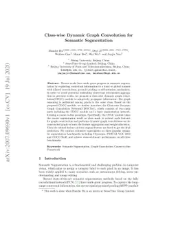 Class-wise Dynamic Graph Convolution for Semantic Segmentation