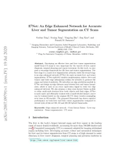 E$^2$Net: An Edge Enhanced Network for Accurate Liver and Tumor
  Segmentation on CT Scans