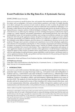 Event Prediction in the Big Data Era: A Systematic Survey