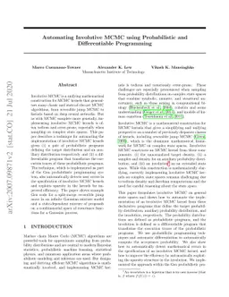 Automating Involutive MCMC using Probabilistic and Differentiable
  Programming