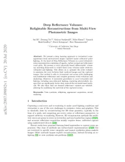 Deep Reflectance Volumes: Relightable Reconstructions from Multi-View
  Photometric Images
