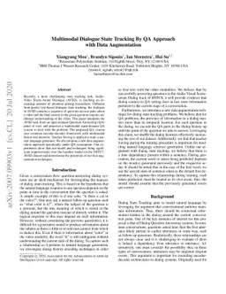 Multimodal Dialogue State Tracking By QA Approach with Data Augmentation