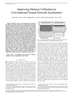 Improving Memory Utilization in Convolutional Neural Network
  Accelerators