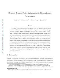 Dynamic Regret of Policy Optimization in Non-stationary Environments