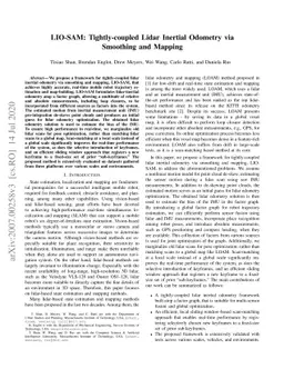 LIO-SAM: Tightly-coupled Lidar Inertial Odometry via Smoothing and
  Mapping