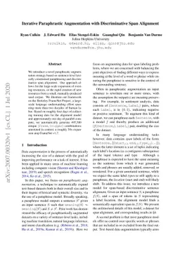 Iterative Paraphrastic Augmentation with Discriminative Span Alignment