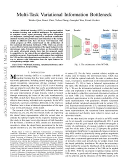 Multi-Task Variational Information Bottleneck