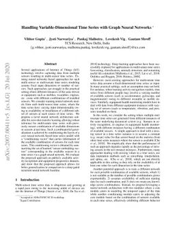 Handling Variable-Dimensional Time Series with Graph Neural Networks