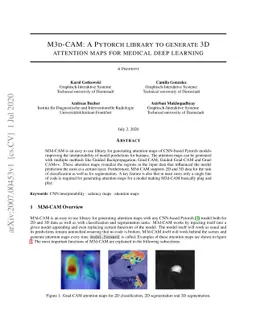 M3d-CAM: A PyTorch library to generate 3D data attention maps for
  medical deep learning