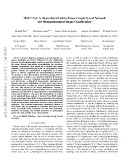 HACT-Net: A Hierarchical Cell-to-Tissue Graph Neural Network for
  Histopathological Image Classification