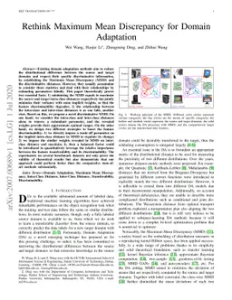 Rethink Maximum Mean Discrepancy for Domain Adaptation