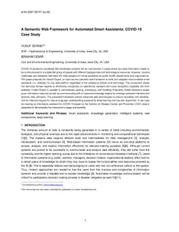 A Semantic Web Framework for Automated Smart Assistants: COVID-19 Case
  Study